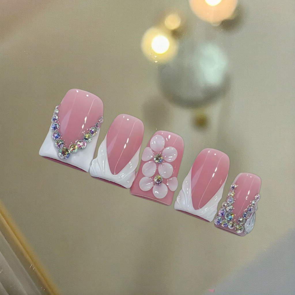 Crystal Petal Elegance