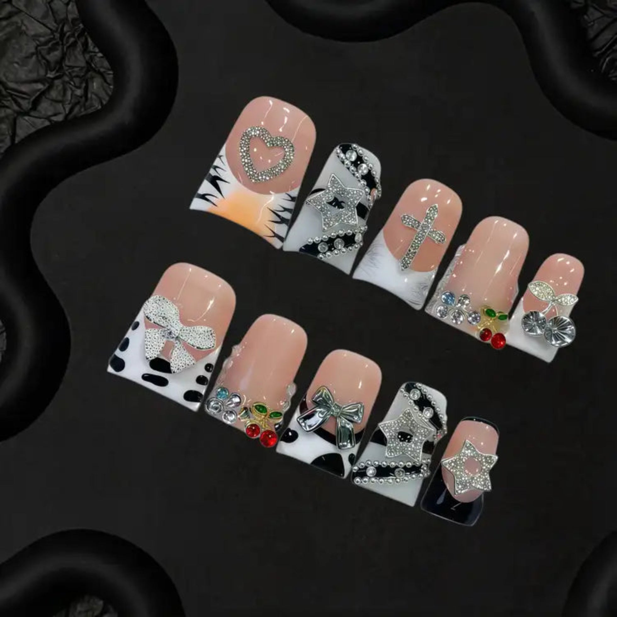 Gothic Cow Print