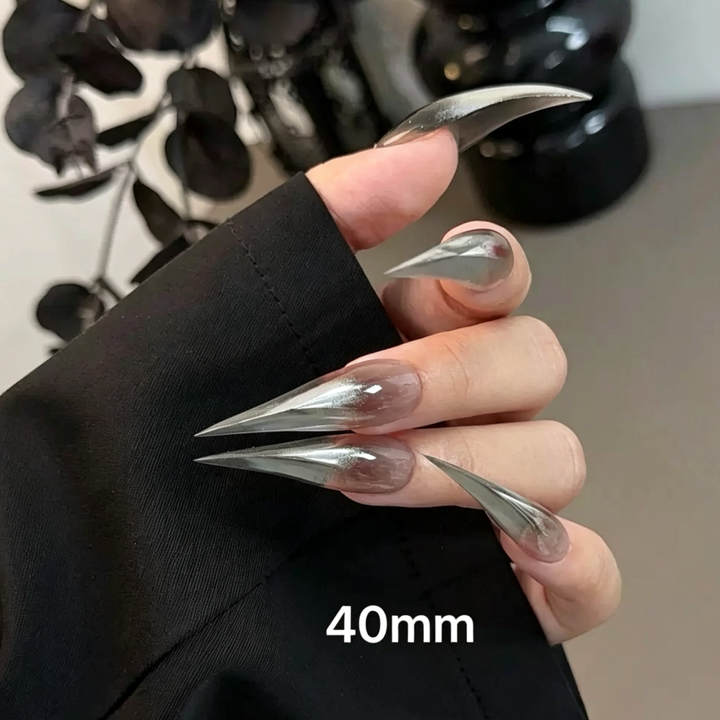 Nude to Silver Ombre