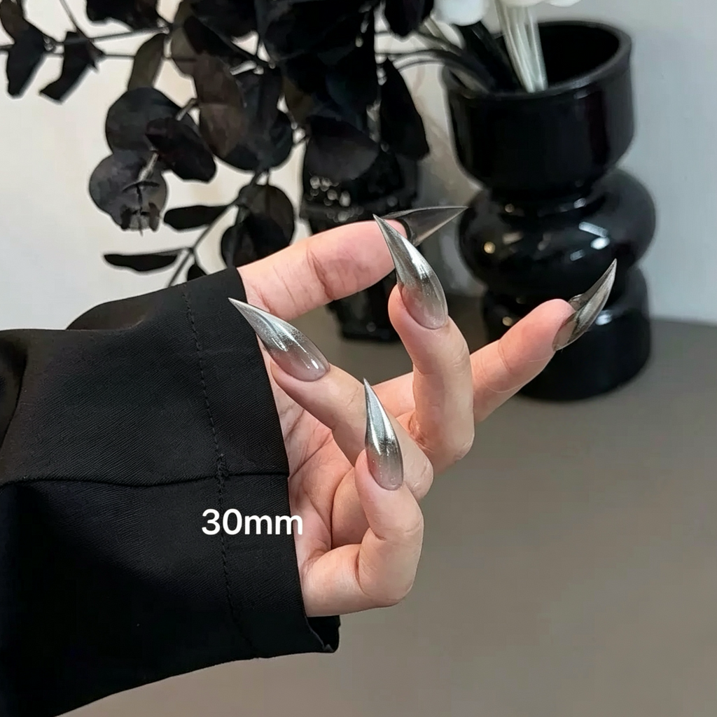 Nude to Silver Ombre