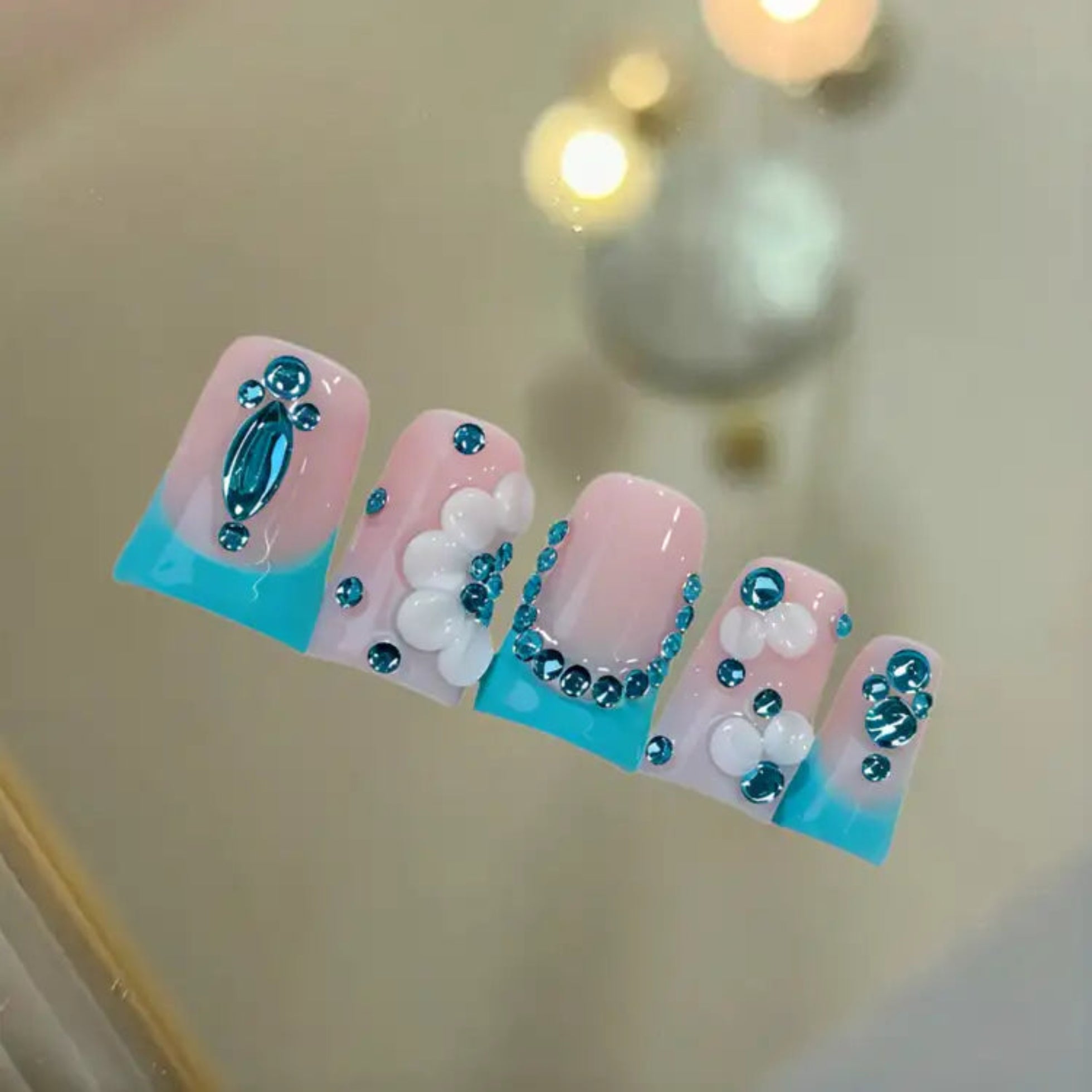 Ocean Blue Bubble Sparkle