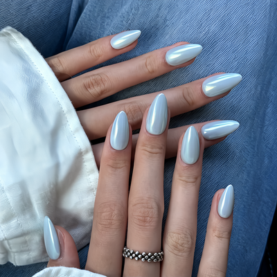 Mirror Finish Silver Blue