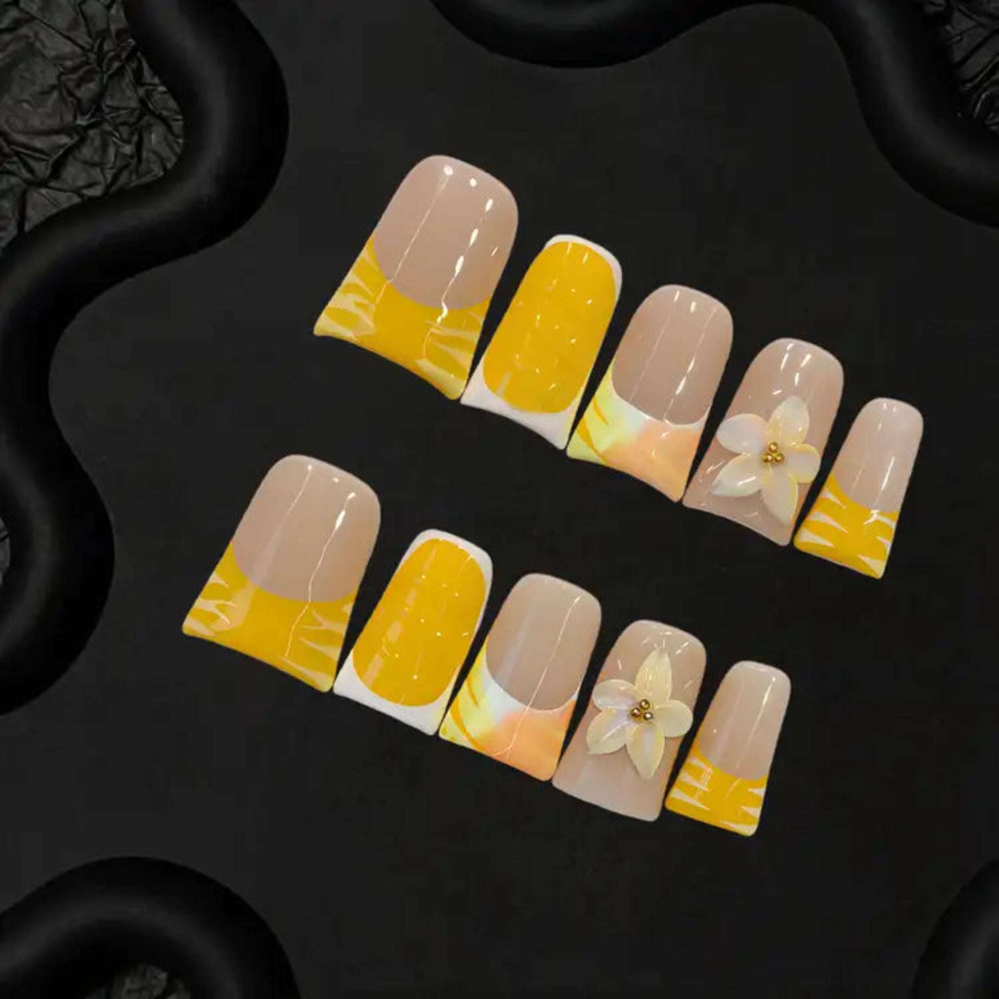 Sunny Yellow Plumeria Gradient