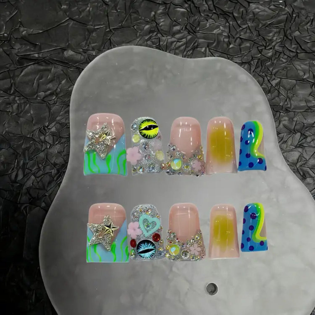 Y2K Monster Eye Star Sparkle